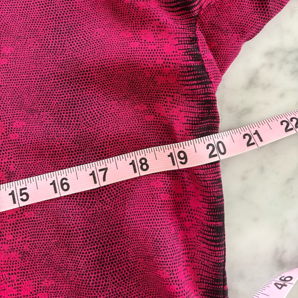 Equipment Red and Black Button-Down Silk Blouse - Picture 8 of 10